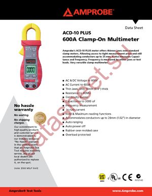 ACD-10 PLUS datasheet  